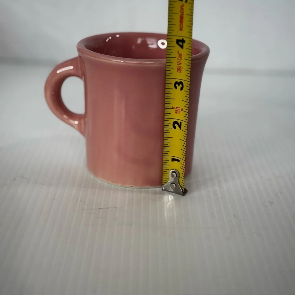 VTG Rare Homer Laughlin HLC/USA Coffee mug Cup Pink/rose/Blush Color 3.5”